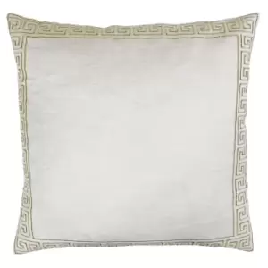 Image of Riva Paoletti Apollo Cushion Cover (50x50cm) (Ivory/Gold)