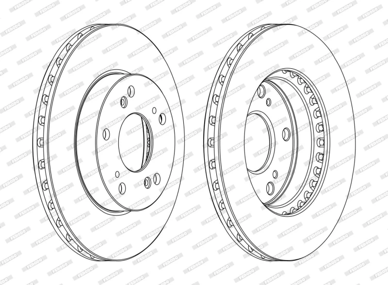 Image of Brake disc FERODO DDF1939C