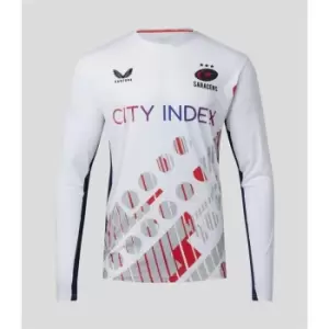 Image of Castore Saracens LS Training T-Shirt - White