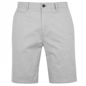 Image of Howick Oakley Slim Chino Shorts - Light Grey