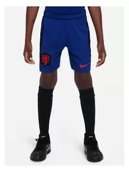 Image of Nike Youth Holland Away WC 2022 Short - Blue Size S (8-9 Years)