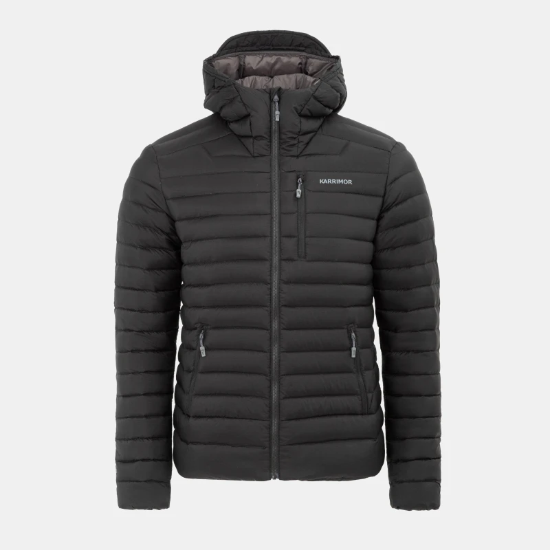 Image of Karrimor Mens Alpiniste Wind Resistant Duck Down 600 Fill Power Down Jacket Black male S