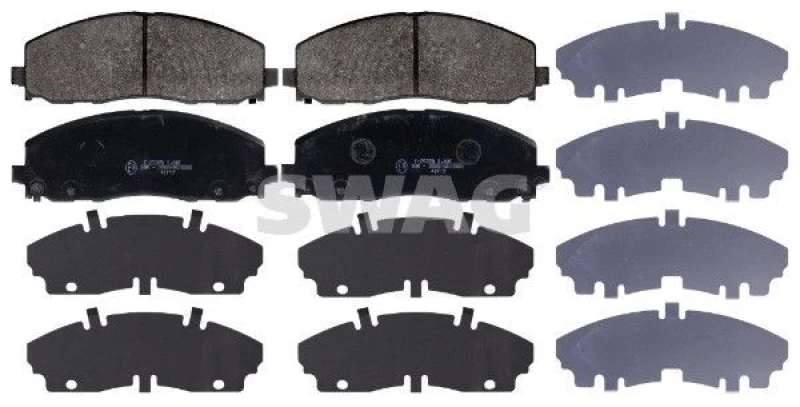 Image of Brake pad set SWAG 70 11 6061