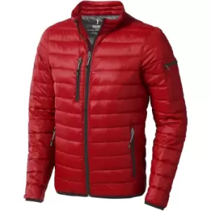 image of Elevate Mens Scotia Light Down Jacket (L) (Red)