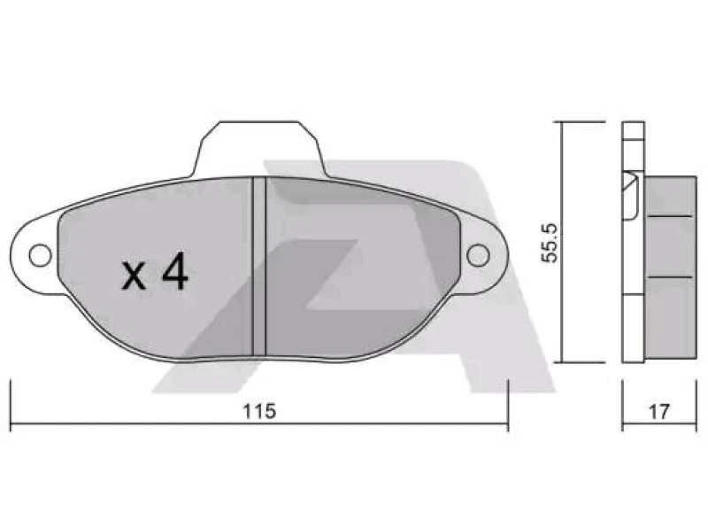 Image of AISIN Brake pad set AISIN BPFI-1006
