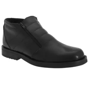 Image of Roamers Mens Twin Zip Thermal Lined Boots (8 UK) (Black)