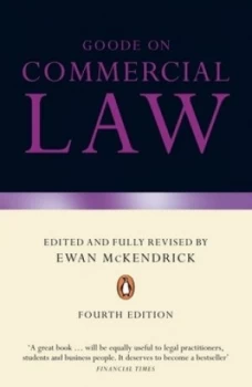 Image of Goode on Commercial Law by Ewan Mckendrick Paperback