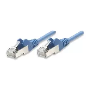 Image of Intellinet Network Patch Cable Cat5e 10m Blue CCA SF/UTP PVC RJ45 Gold Plated Contacts Snagless Booted Lifetime Warranty Polybag