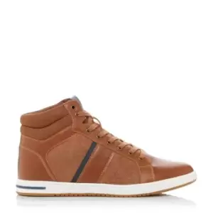 Image of Dune London Dune Voyage High Tops Mens - Brown