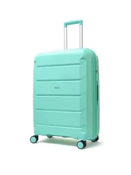 image of Rock Luggage Tulum NG64206 8 Wheel Medium Turquoise Suitcase