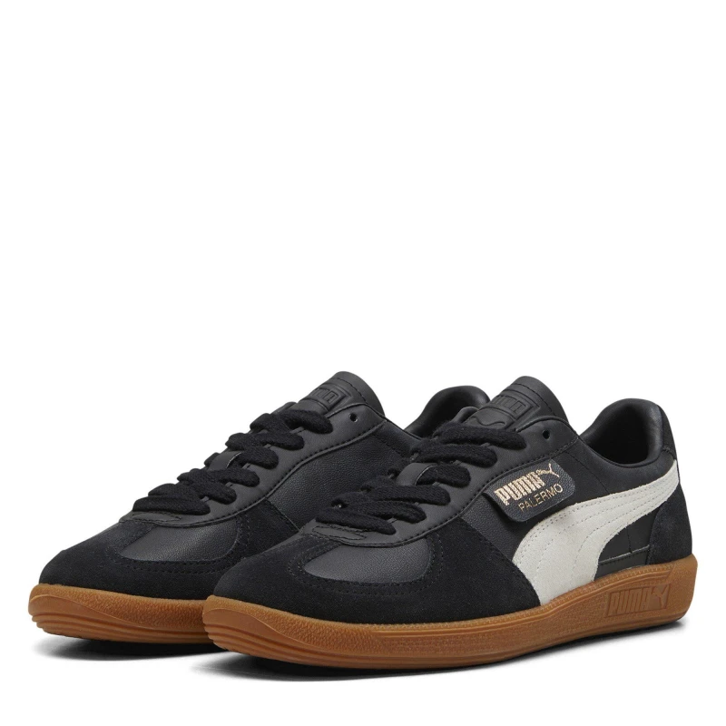 Image of Puma PUMA Palermo Mens Trainers Black/Gum male 8.5 (42.5)