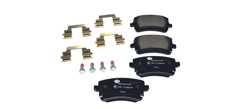 Image of HELLA Brake pad set HELLA 8DB 355 010-971