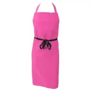 Image of Dennys Unisex Adults Bib Workwear Apron (Pack of 2) (One Size) (Orchid Pink)
