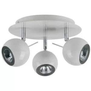 Image of Linea Verdace Rocca 3 Light Spotlight Clusters Glossy White