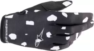 Alpinestars Radar Motorcross Gloves, black-white, Size L, black-white, Size L