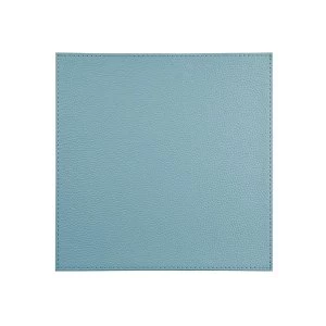 image of Denby Aqua Faux Leather Placemat Set of 4