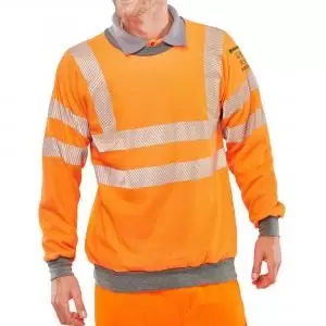Image of Beeswift Arc Flash GO-RT Sweatshirt Orange 6XL CARC56OR6XL