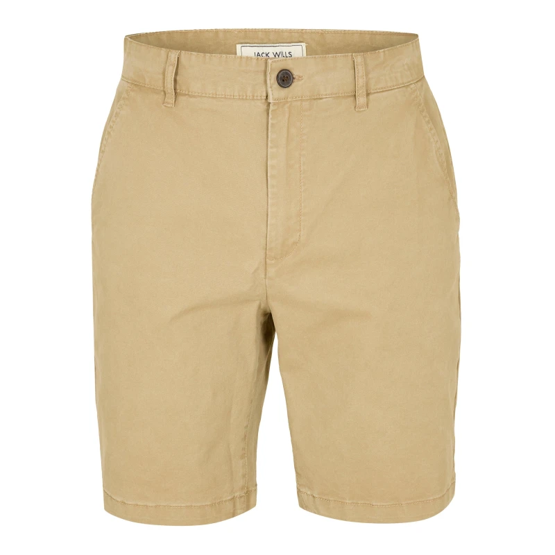 Image of Jack Wills Slim Chino Shorts Mens Stone male 28R