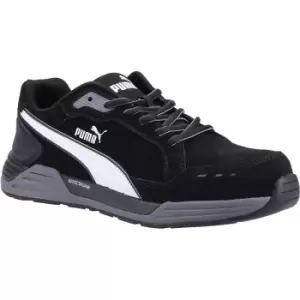 Image of Puma Safety Mens Airtwist Low S3 Leather Safety Trainers (6 UK) (Black)