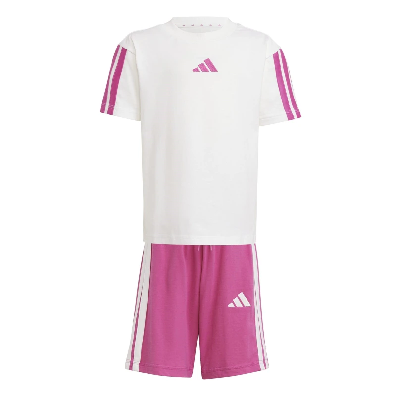 Image of adidas Essentials T-Shirt Set Infants Pink/White 3S unisex 5-6 Years