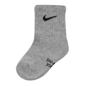 Image of Nike Pack Dri-Fit Crew Socks - Grey