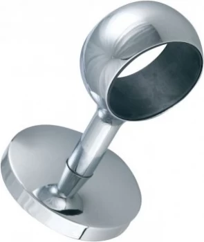 Image of Straight Post Chrome Handrail Bracket