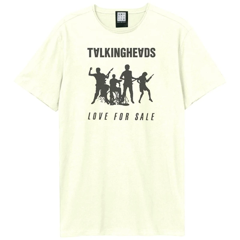 Image of Amplified Amplified Men Love For Sale Talking Heads T-Shirt in White Size: X-Small White XS Male 5063377023879