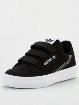 Image of adidas Originals CONTINENTAL VULC CF Childrens Trainer - Black, Size 11