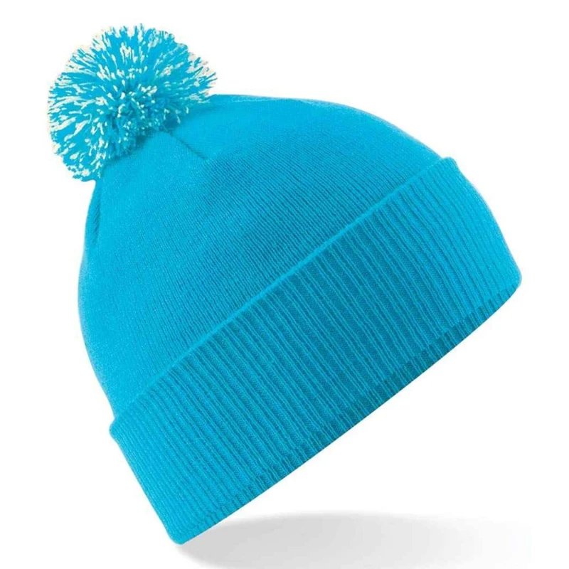 Image of Beechfield Beechfield Men Beanie in Mid Blue Mid Blue One Size Male 5063425822171