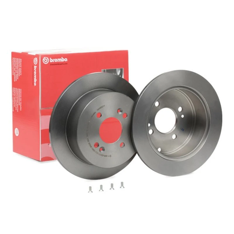 Image of BREMBO 08.A602.11 Brake disc solid, Coated, with bolts/screws Brake Disc (82)