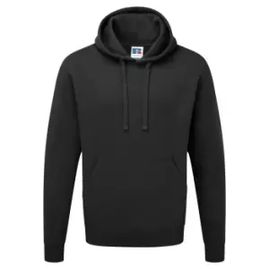 Image of Russell Mens Authentic Hooded Sweatshirt / Hoodie (3XL) (Black)