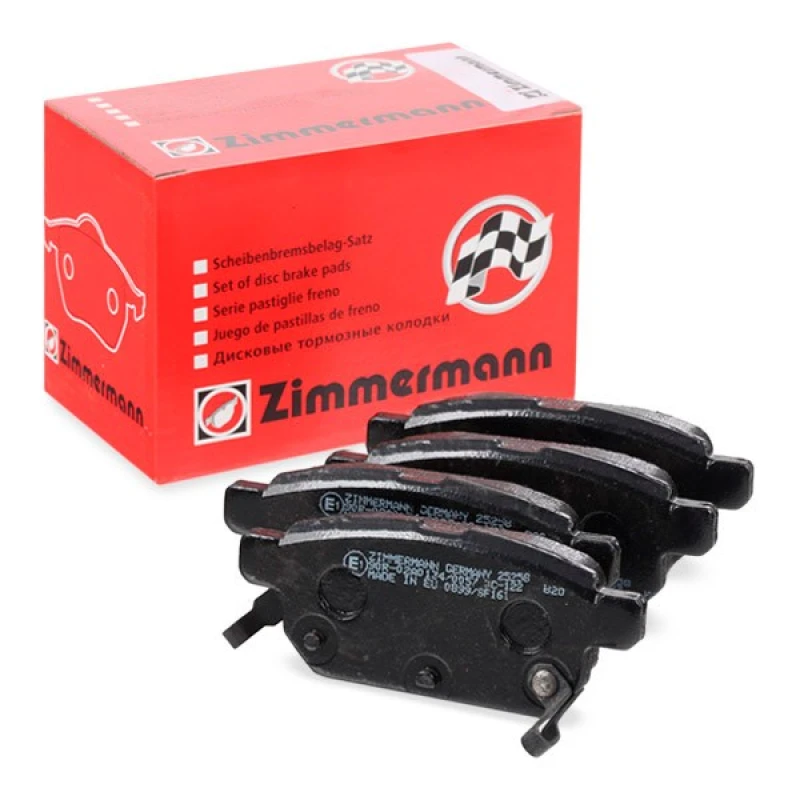 Image of ZIMMERMANN 25258.145.1 Brake pad set Rear Axle, with acoustic wear warning, Photo corresponds to scope of supply Brake Pad Set,disc brake (402)