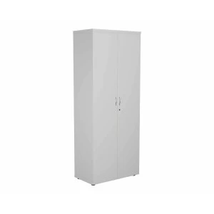 Image of TC Office Cupboard with Lockable Doors with 4 Shelves Height 2000mm, White