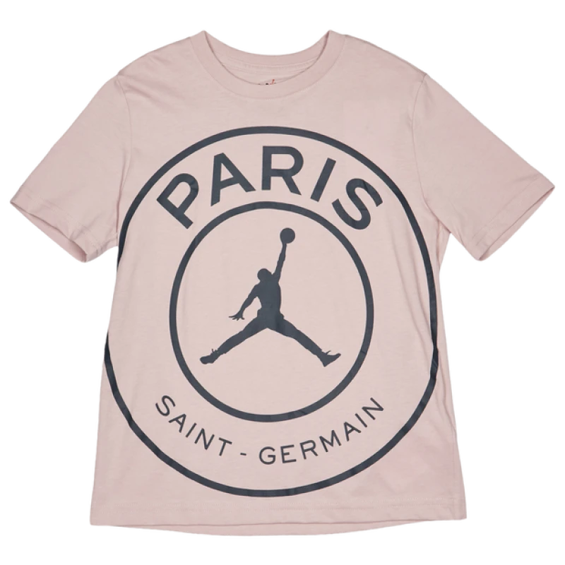 Image of Jordan PSG Kid's T-Shirts - Pink - Size 12 - 13 Years