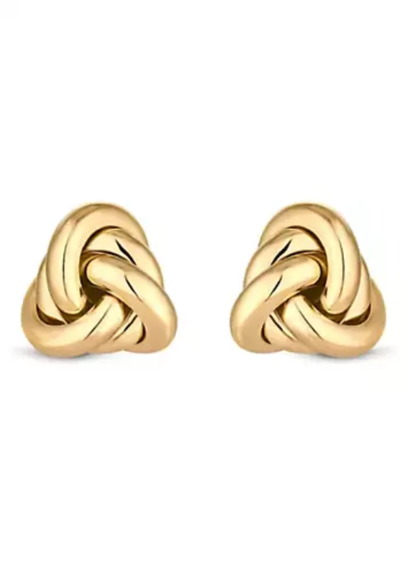 Image of Jon Richard Vintage Inspired Gold Plated Knot Stud Earrings Jewellery Sets One Size Gold 70545310000