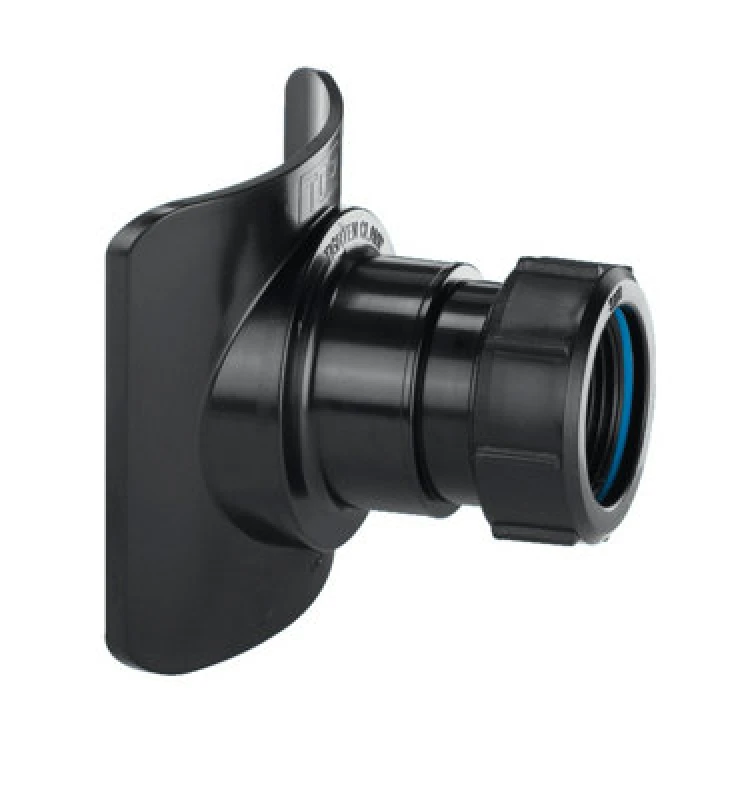 Image of McAlpine BOSSCONN82T-BL Black Mechanical Soil Pipe Boss Connector Black