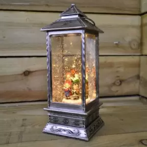 image of 27cm Glitter Water Spinner Lantern - Warm White LED - Choir