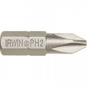 image of Irwin Phillips Screwdriver Bit PH2 25mm Pack of 2