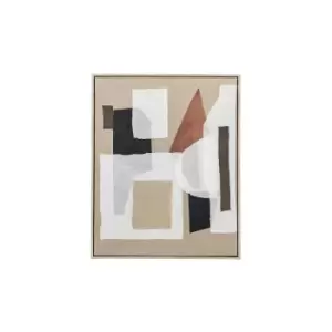 Image of 52 x 42cm Abstract Textured Framed Canvas