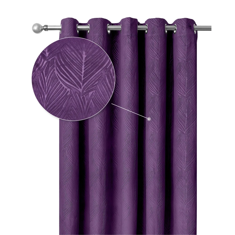Image of Emma Barclay Blackout Curtains Thermal Velvet Eyelet Twilight Amethyst unisex 229x229cm
