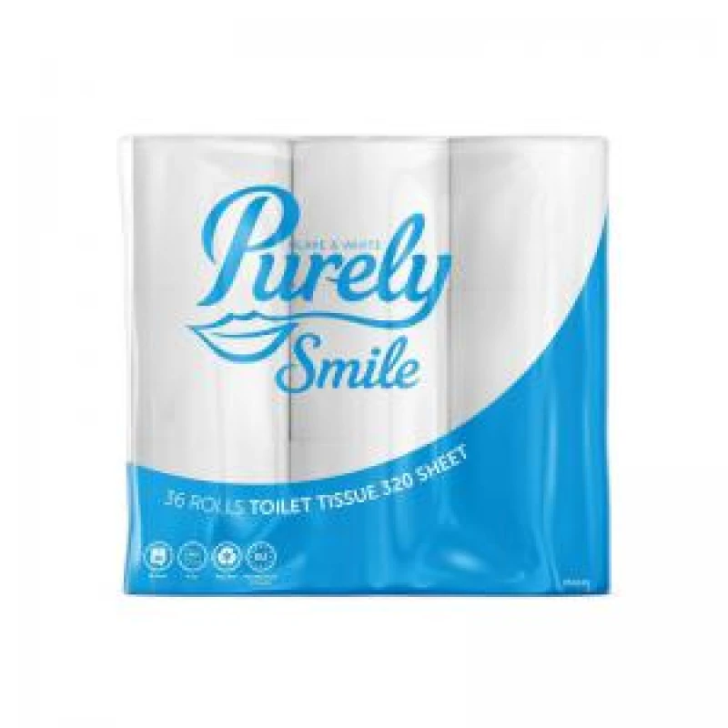 Image of ValueX Toilet Roll 2 Ply Recycled 320 Sheets (Pack 36) PS1121
