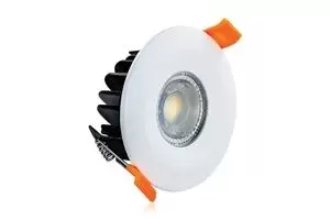 Integral LED Low Profile Fire Rated Downlight with Colour Switching Dimming 6W 70mm Cut Out Warm White - ILDLFR70H001