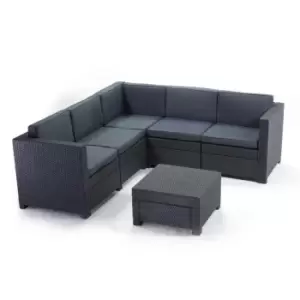 image of Norfolk Leisure Provence Outdoor Corner Lounge Set - Grey