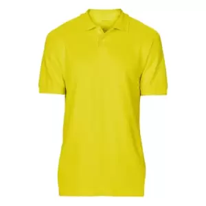 image of Gildan Softstyle Mens Short Sleeve Double Pique Polo Shirt (S) (Daisy)