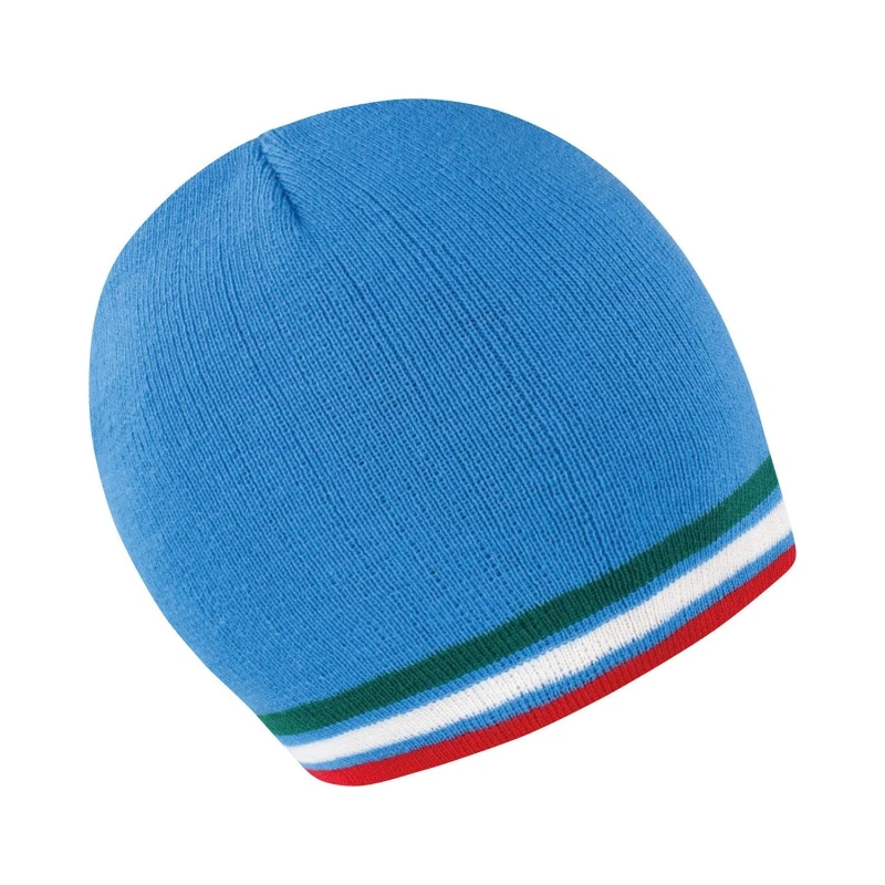 Image of Result Result Men National Italy Beanie in Mid Blue Mid Blue One Size Male 5063527382047