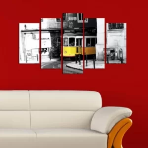 Image of 5M-14 Multicolor Decorative MDF Painting (5 Pieces)