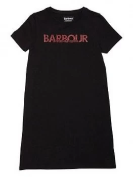 Image of Barbour International Girls Drift T-Shirt Dress - Black