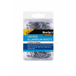 Image of Bluespot Aluminium Rivets 3.2mm X 10mm 100pc