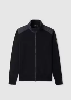 Image of Belstaff Mens Kelby Zip Cardigan In Black