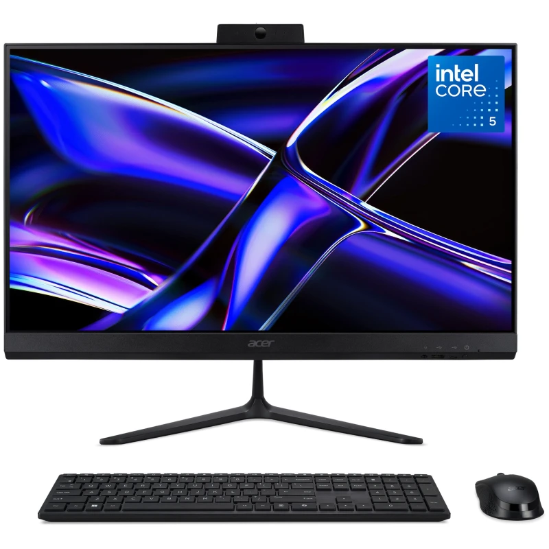 Image of Acer Acer Aspire C27-B All-in-One Desktop - Intel Core 5-120U, 8GB, 512GB SSD, Integrated Intel Graphics, 27" Full HD, Windows 11, Black DQ.BRSEK.001
